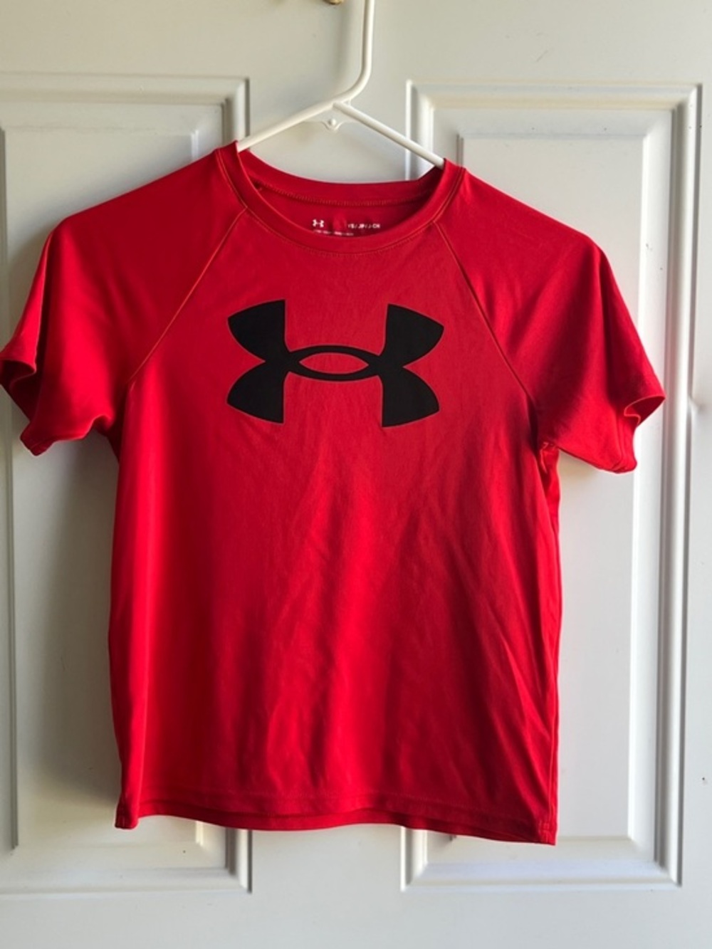 Under Armour Red Short-Sleeve Logo Performance Tee